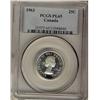 Image 1 : 1963 25¢ PCGS PL65.  Superb cameo finish.
