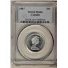 Image 1 : 1967 25¢ PCGS MS66.  Blast white.