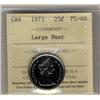 Image 1 : 1973 25¢ Large Bust ICCS PL66