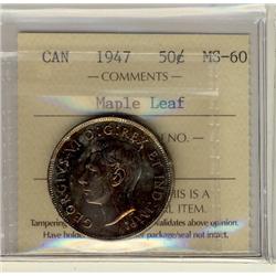 1947 50¢ ML ICCS MS60