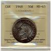 Image 1 : 1948 50¢ ICCS MS63