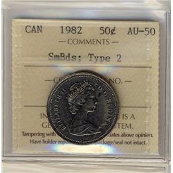1982 50¢ SmBds Type 2 ICCS AU50