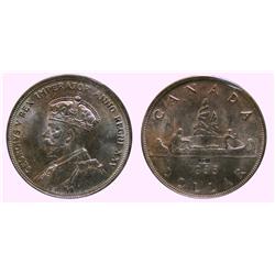 1935 $1 ICCS MS64 JOP¨Counterstamped