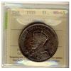 Image 1 : 1935 $1 ICCS MS65