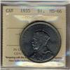 Image 1 : 1935 $1 ICCS MS66