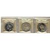 1952 NWL, 1964 & 1965 Lg Bds, Blt 5 Cameo $1.  Lot of 3 coins all ICCS MS64.