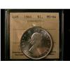 Image 1 : 1964 $1 ICCS MS64 Cameo. Blast white.