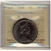 Image 1 : 1968 $1 No Isl ICCS MS65