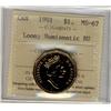 Image 1 : 1991 $1 ICCS MS67 Loon; Num BU