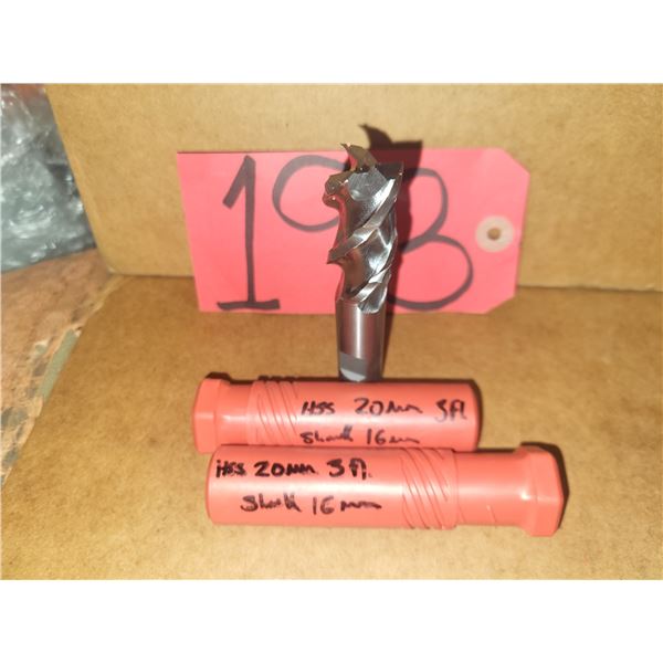 New HSS End Mill 20mm 3fl. Shank 16mm