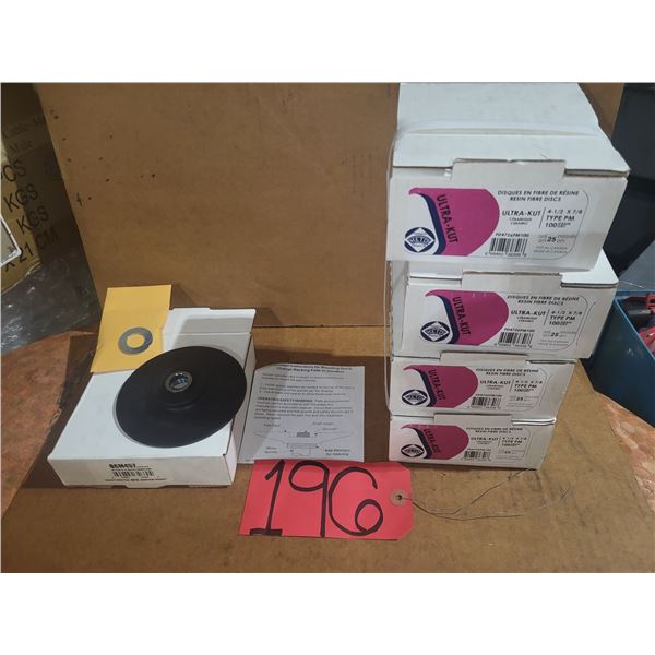 Lot of KETO(100) Sanding Disc 4"1/2 Gr. 100 with Pad