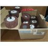 Image 1 : Box(10) of Assorted Dual-Blend Flap Wheel 3" x 1"1/2 x 1/4"-20 with Mandrel