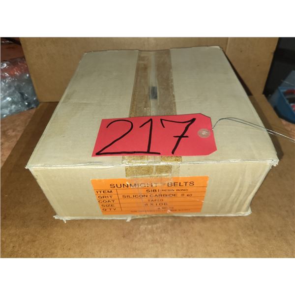 Box of Sunmight Abrasive Belt(5) 4" x 106" Gr.40