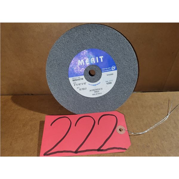 MERIT Unitized Wheel(scotch-brite) 6" x 1/2" x 1/2" Gr. Med