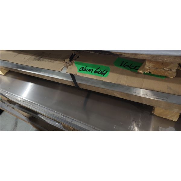 Lot(5) of Aluminum 6061 Sheet 4' x 8' x (+/-)1/4"