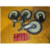Image 1 : Lot(4) of Wheels 4"