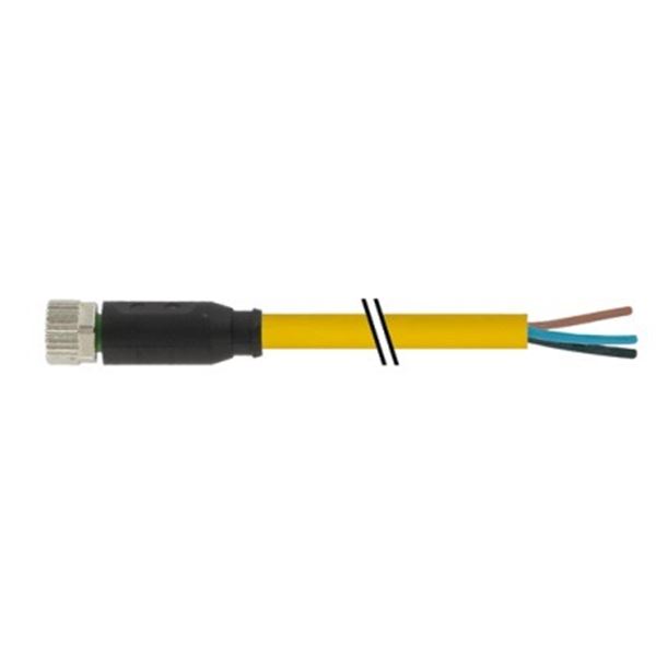 MURR Cable M8, 0 deg. 10 metres, 3 conducteurs