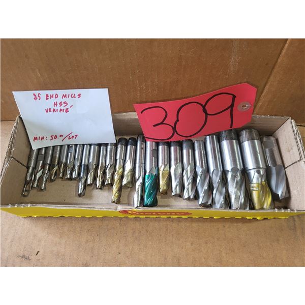 Lot(25) of HSS End Mill (verified)