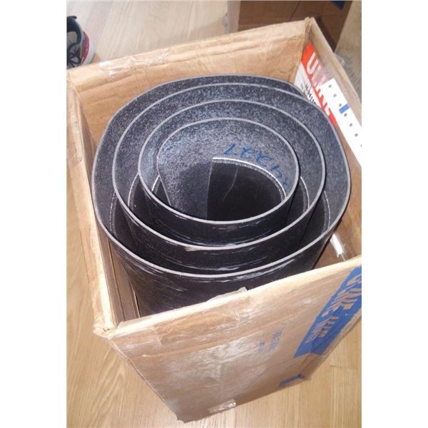 Anti-fatigue Marble Mat - 1 thick, 2' x 6', Black