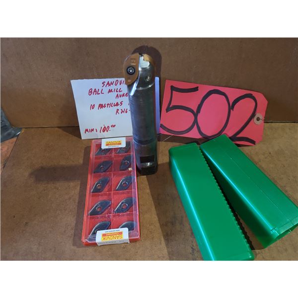 SandVik Ball Mill 1" with Inserts(10)