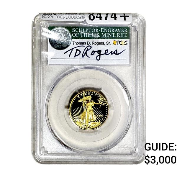 1993-P 1/4oz $10 Gold Eagle PCGS PR69 DCAM