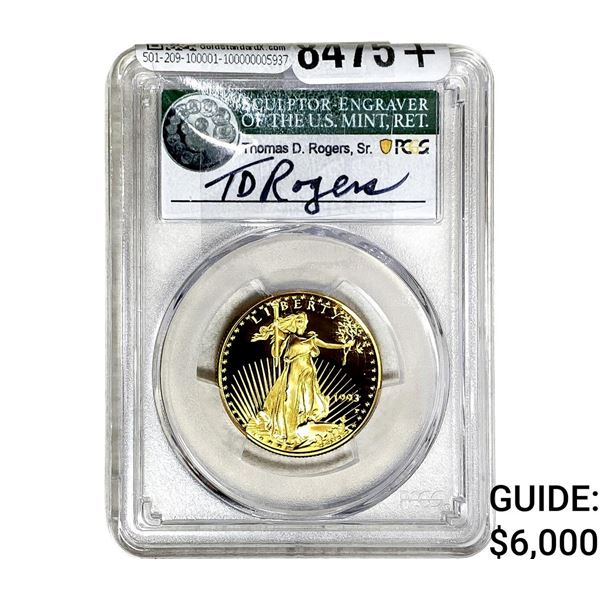 1993-P 1/2oz $25 Eagle PCGS PR69 DCAM