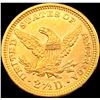 Image 2 : 1873 Closed 3 $2.50 Gold Quarter Eagle UNCIRCULATED