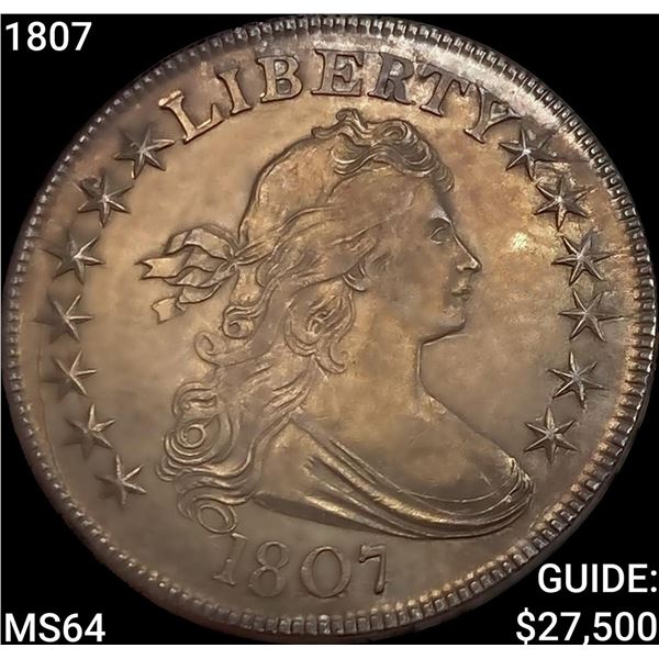 1807 Draped Bust Half Dollar CHOICE BU