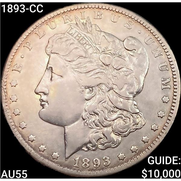 1893-CC Morgan Silver Dollar HIGH GRADE