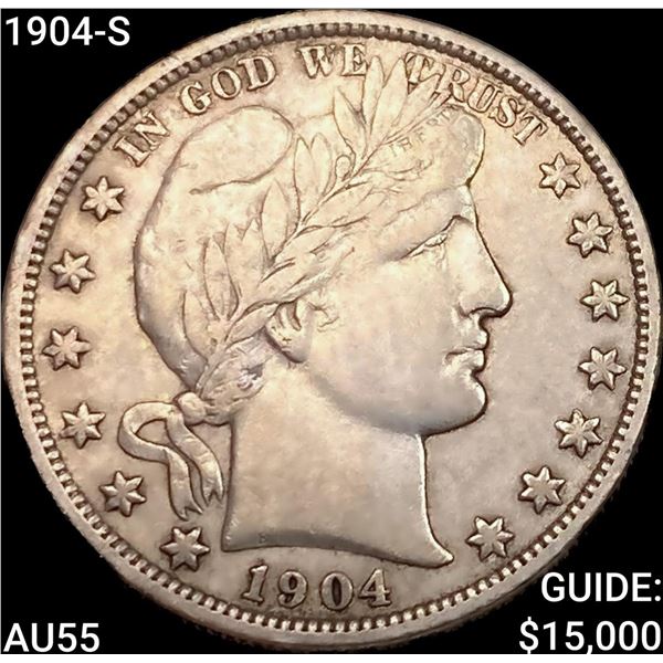 1904-S Barber Half Dollar HIGH GRADE