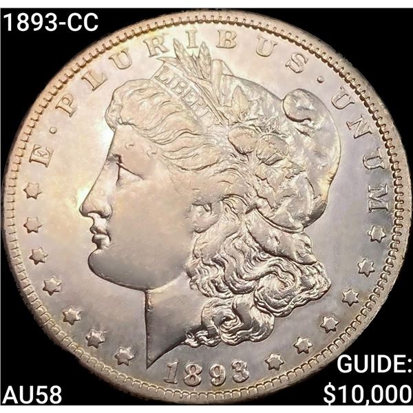 1893-CC Morgan Silver Dollar CHOICE AU