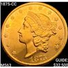 Image 1 : 1875-CC $20 Gold Double Eagle CHOICE BU