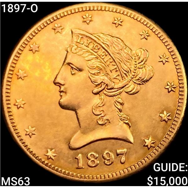 1897-O $10 Gold Eagle CHOICE BU