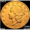 Image 1 : 1869-S $20 Gold Double Eagle CHOICE BU