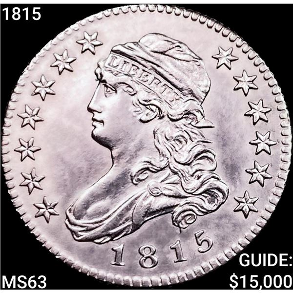 1815 Capped Bust Quarter CHOICE BU