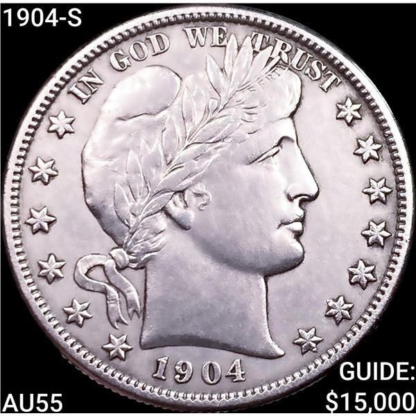 1904-S Barber Half Dollar HIGH GRADE