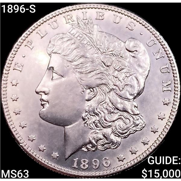 1896-S Morgan Silver Dollar CHOICE BU