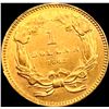 Image 2 : 1862 Rare Gold Dollar CHOICE BU
