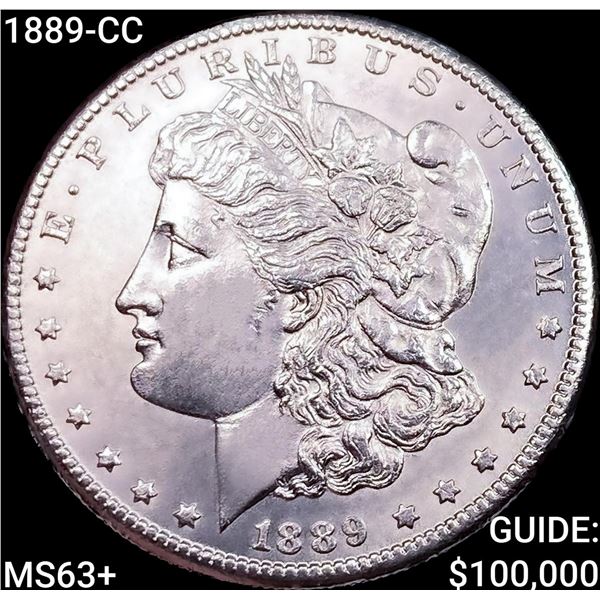 1889-CC Morgan Silver Dollar CHOICE BU+