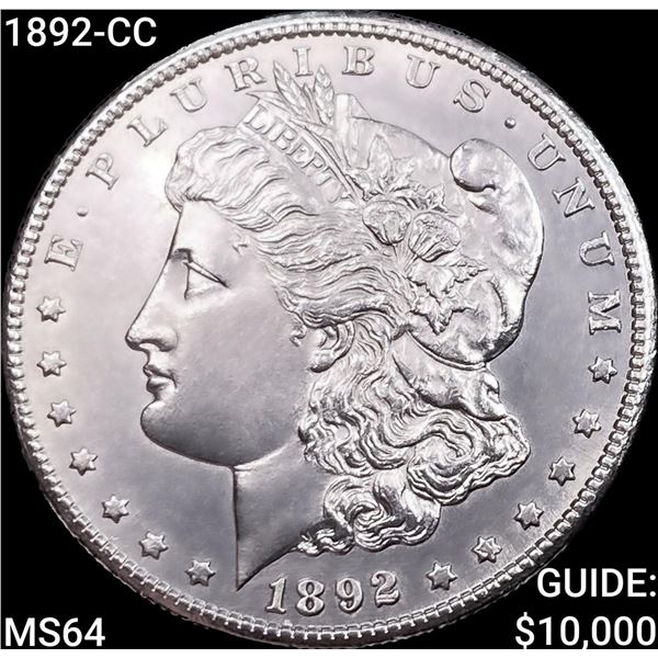 1892-CC Morgan Silver Dollar CHOICE BU