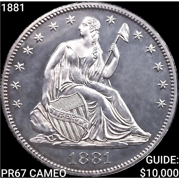 1881 Seated Liberty Half Dollar SUPERB GEM PROOF CAM