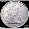 Image 1 : 1860-S Seated Liberty Half Dollar UNCIRCULATED