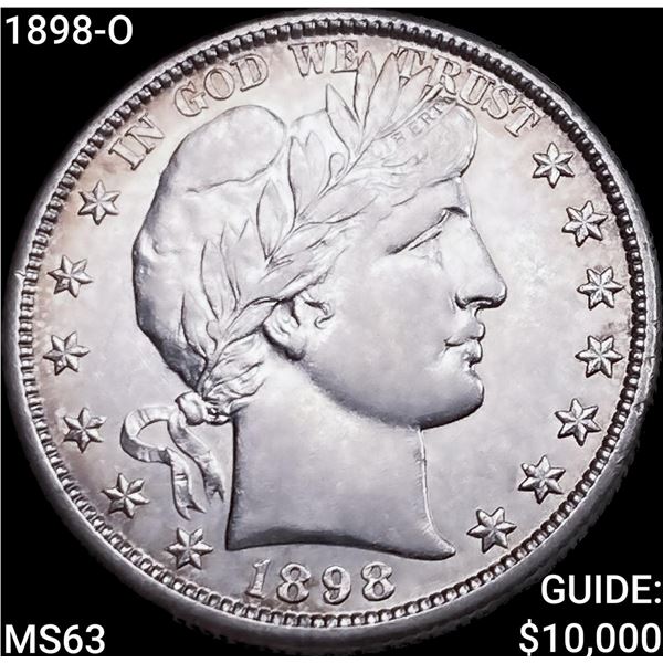 1898-O Barber Half Dollar CHOICE BU