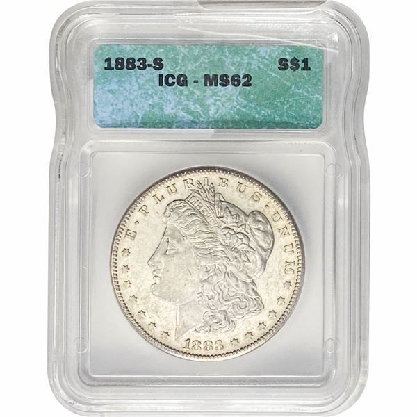 1883-S Morgan Silver Dollar ICG MS62