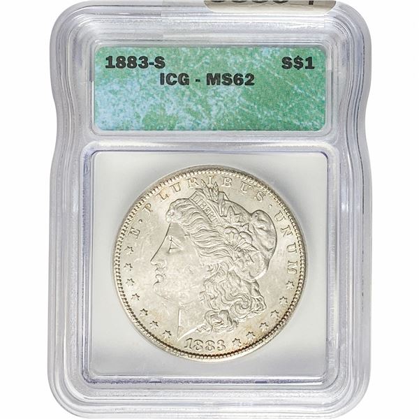 1883-S Morgan Silver Dollar ICG MS62