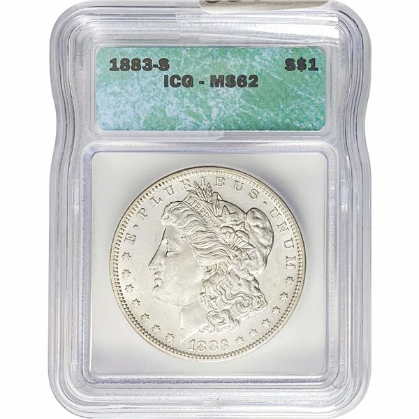 1883-S Morgan Silver Dollar ICG MS62