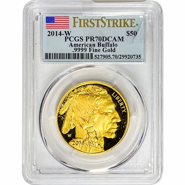 2014-W G$50 American Buffalo 1oz PCGS PR70 DCAM