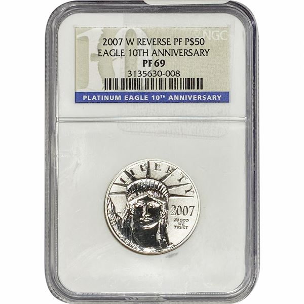 2007-W P$50 Eagle 1/2oz NGC PF69