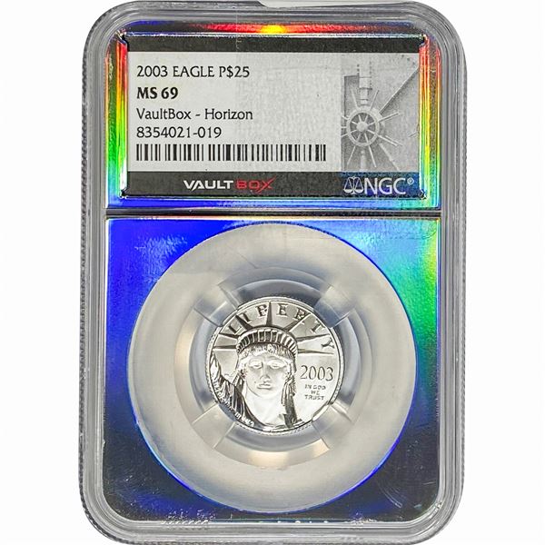 2003 P$25 Eagle 1/4oz NGC MS69