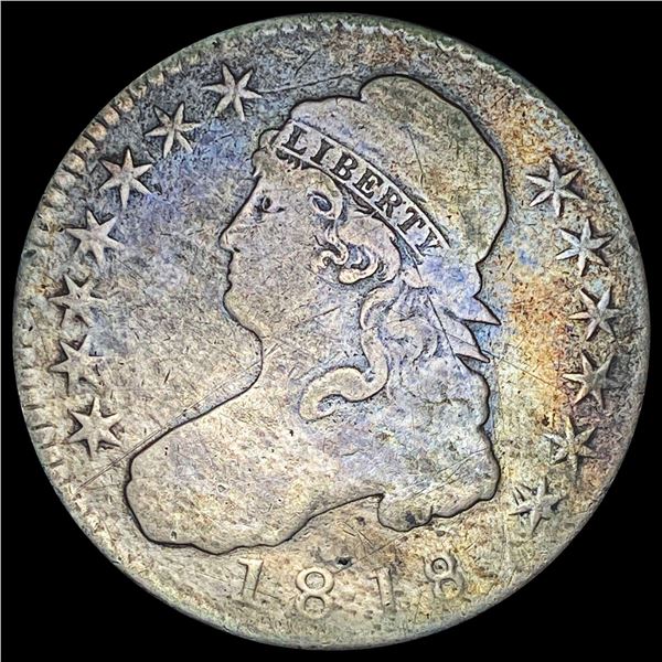 1818 Capped Bust Half Dollar NICELY CIRCULATED